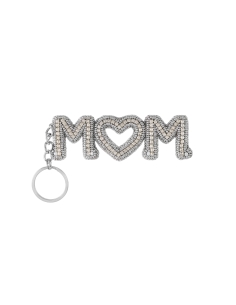 SILVER MOM KEYCHAIN