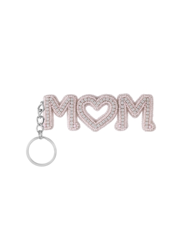 LIGHT PINK MOM KEYCHAIN