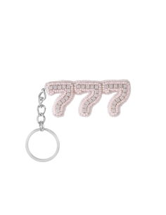 LIGHT PINK 777 KEYCHAIN