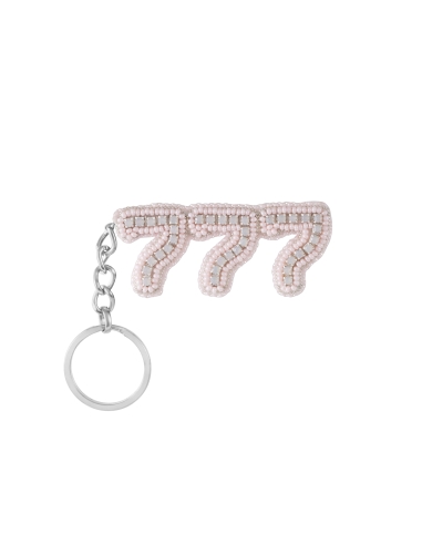 LIGHT PINK 777 KEYCHAIN