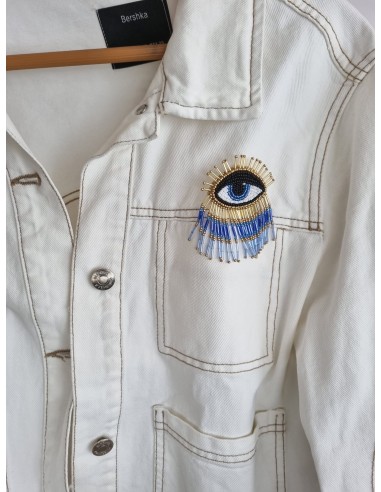 Blue Eyelash Broş